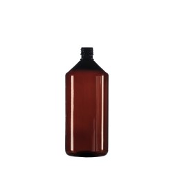 1L Amber PET Pharma Veral, 28mm ROPP Neck